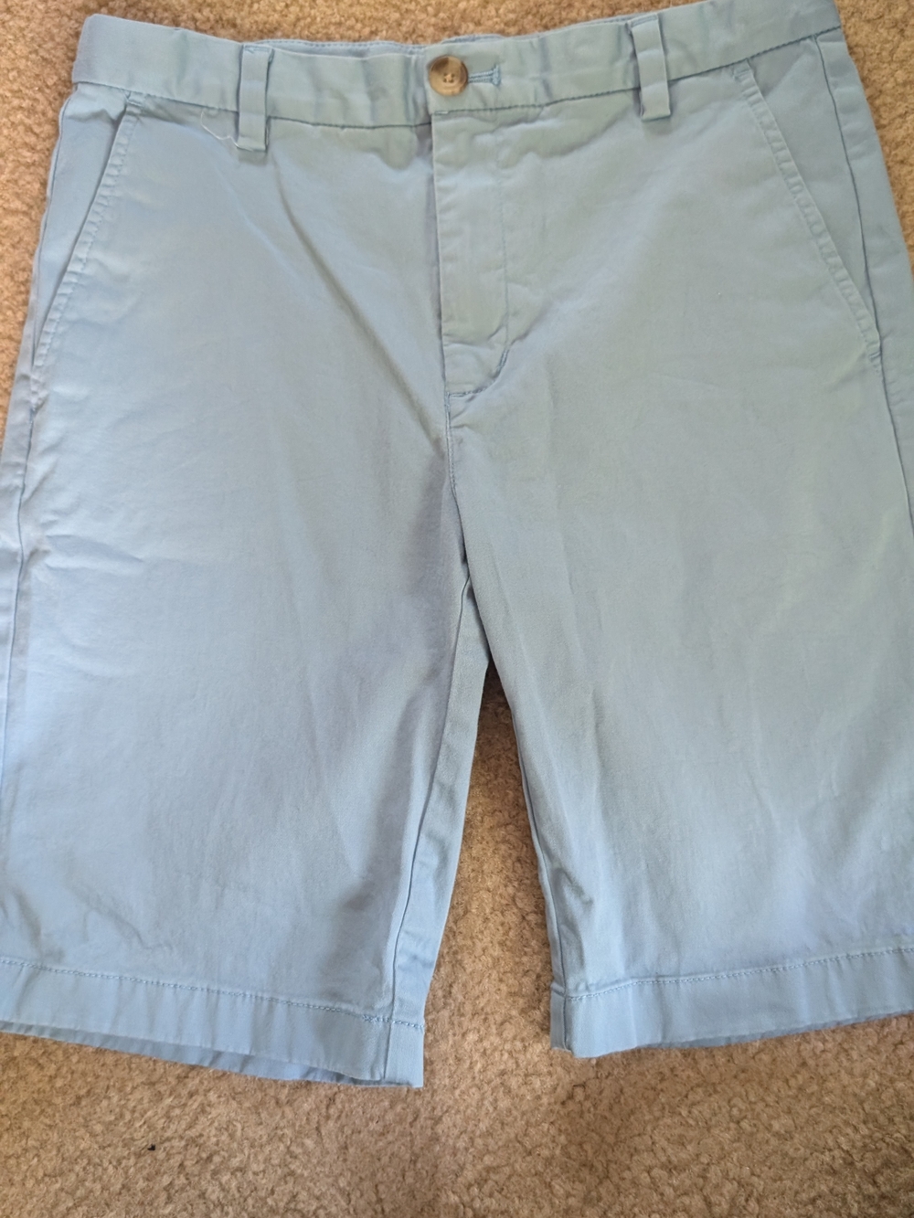 Vineyard Vines Pale Blue Flat Front Chino Shorts